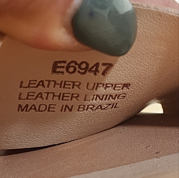 J Crew Tan Leather Open-Toe Wedge Wrap Ankle  Sandals Size 8 - Picture 4 of 12